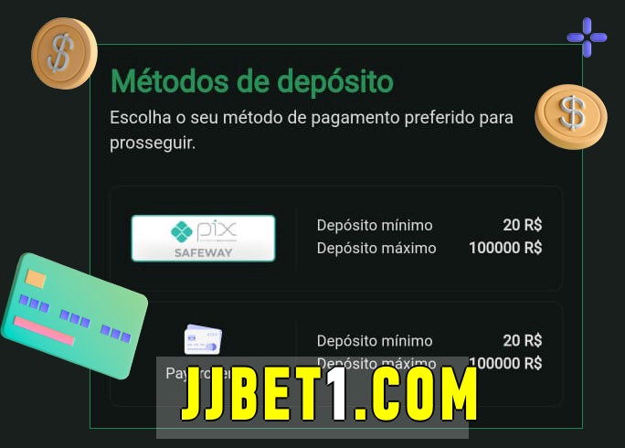O cassino jjbetbet oferece uma grande variedade de métodos de pagamento