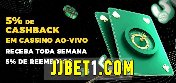 Promoções do cassino ao Vivo jjbet